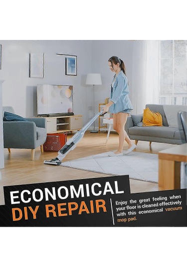 Moveevo M6 Süpürge Robotu İçin Yıkama Ve Yeniden Kullanılabilir Islak Mop Bezi 8 Adet - Mikrofiber, Yağ Ve Lekelerden Temizler, Zeminleri Çizmez