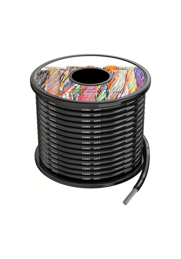 Xuweiwei Enbohao 10awg 25ft Silikon Elektrik Kablosu Lehimli Bakır Esnek Yüksek Isı Direnci