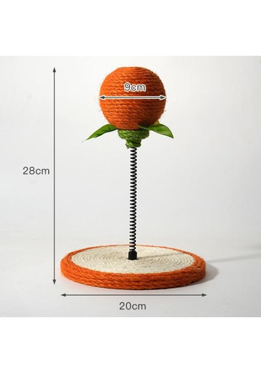 Suntek Kedi Tırmalama Pedi Kitty Tahtası Sisal Topu Ile Turuncu