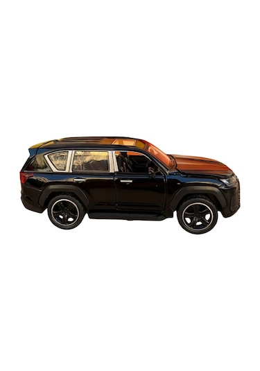1:32 Ölçek Metal Model Araba Lx600 Lüks Suv Jip - Işıklı Sesli Çek Bırak - Siyah