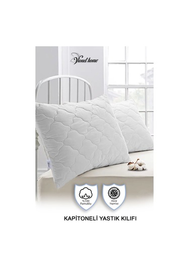 Vionel Home %100 Pamuk Kapitone 2’li Yastık Koruyucu Kılıf 50 x 70 CM