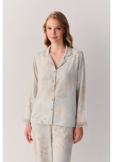 Suwen Emory Maskülen Pijama Takımı Sh26114660b1194 Yeşil Desenli