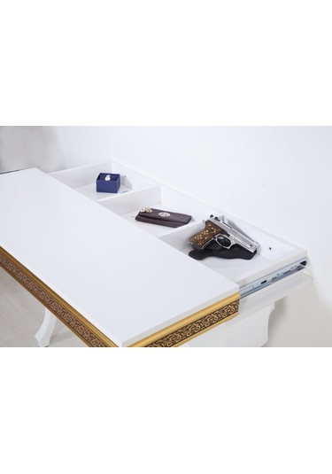 Beyaz Exclusive Dresuar Gizli Bölmeli - Ferro A1-3 Beyaz