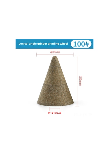 Yunboo Cunxing Taş Oyma Testere, Yeşil Silisyum Karbür, Keskin Uçlu, Konik, Bullet Kafa, 100 Orta Zımpara, Hassas Taş Heykel, Polisaj, Kolay Kullanım