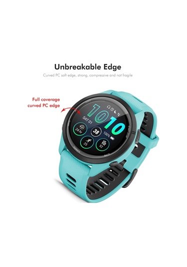 Garmin Forerunner 245/245 Müzik İçin 2 Adet Enkay 3d Tam Kapsama Yumuşak Pc Kenar Pmma Hd Ekran Koruyucu Film