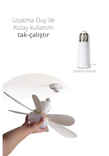 Sessiz Çalışma 6 Fan Kanat Ve Işıklı Uzaktan Kumandalı Tavan Tipi
