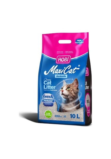 Hobi Maxicat Fresh Parfümlü Bentonit Kedi Kumu 10 L