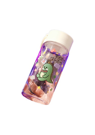 500 Ml Su Şişesi Karikatür Baskı Düşmeye Dayanıklı Plastik Çocuk Erkek Kız İçin İçecek Su Şişesi