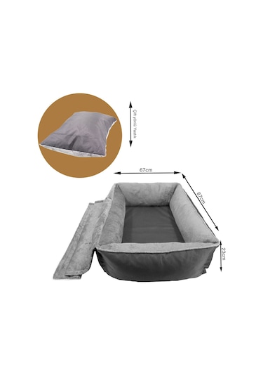 Lepus Winter Bed Kedi ve Köpek Yatağı Large 67 x 82 x 23 CM