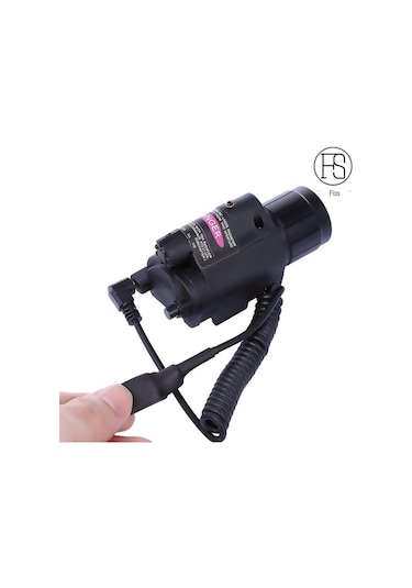 led Taktik El Feneri M6: Lazer Ve 20mm Ray Entegrasyonu İle Çok Fonksiyonlu Güçlü Işık  Siyah