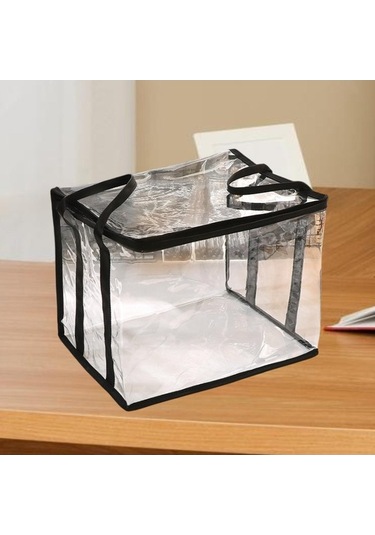 Trendooze Kitap Düzenleyici Toz Geçirmez Taşınabilir Siyah Siyah