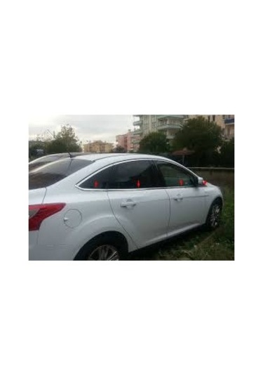 Ford Focus 3 Sd Krom Cam Çıtası 8 Prç 2011 Üzeri Paslanmaz