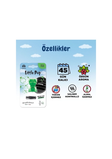 Little Joe Little Pup Taze Nane Araç Kokusu Minty Fresh -45 Gün