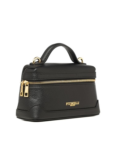 D28 Black Portföy Çantası Kadın Ivette S Piumelli Milano Bag D28 Black
