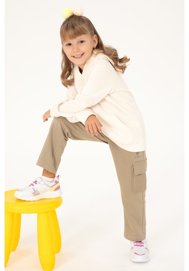 U.s. Polo Assn. Kız Çocuk Açık Haki Eşofman Altı 50297440-vr183 Açık Haki