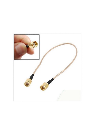 2x 12 İnç Rp-sma Dişi - Rp-sma Dişi Fişli Pigtail Kablo Rg316