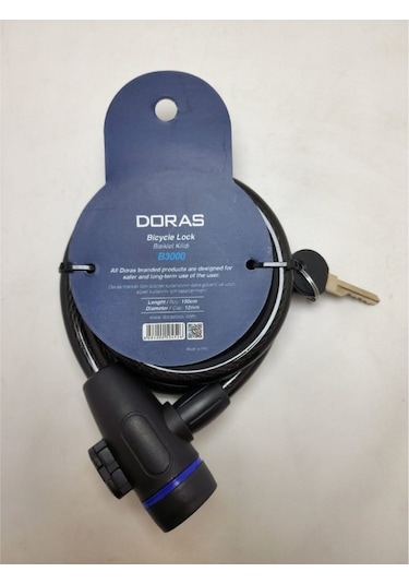 Doras Bisiklet Kilidi B3000 1 Antrasit Siyah
