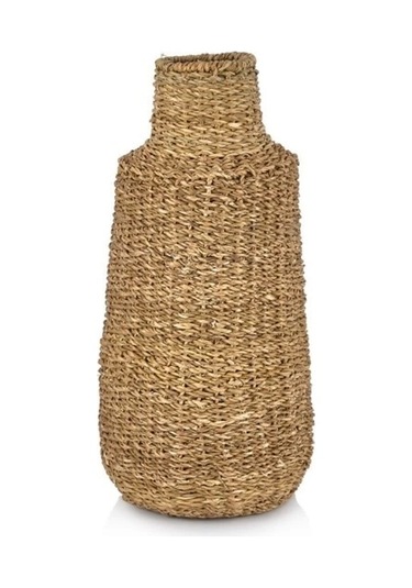 Dekoratif Hasır Kalık Vazo Saksılık 60 Cm