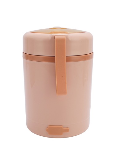 Xindoker 600ml Usb Şarjlı 60 C Sabit Sıcaklıklı 304 Paslanmaz Çelik Leakproof Taşınabilir Yemek Isıtıcı - Pembe
