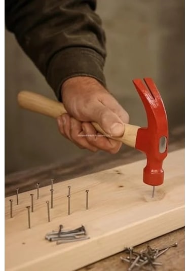 300 Gram Ağırlığında Ergonomik Ahşap Saplı Çatal Çekiç
