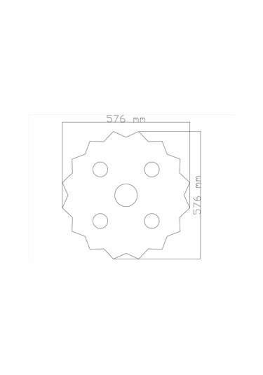 Motifpiyer Tavan Spot Göbek tsg-81-cokgen