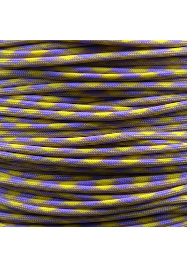 Mg Ropes Paracord İp 4 Mm Mor Sarı Renk No:71 10 Metre Çok Renkli