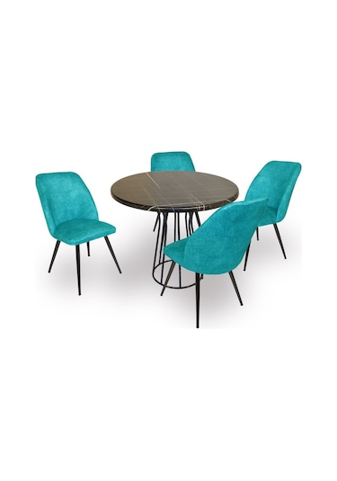 Beymobilya Bahçe Ve Balkon Masa Takımı Palermo Werzalit - Nilüfer Q90 (540686220) Siyah