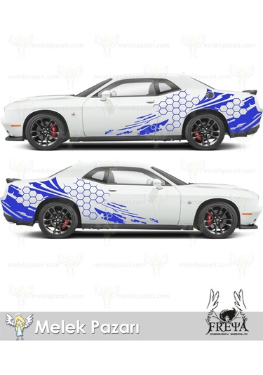 300X90-Petek Yan Gövde Oto Sticker, Petek Araba Stickerı