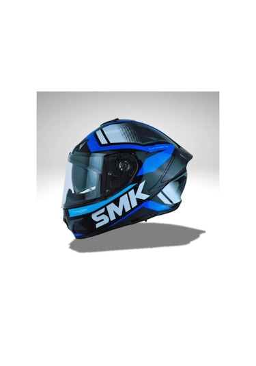 Smk Typhoon Thorn Gl251 Ece22.06 Dar Kalıp Kapalı Kask Mavi - Siyah