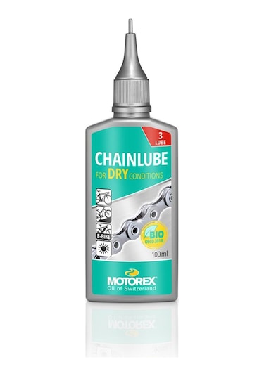 Motorex Dry Power Kuru Ortam 3Lube Zincir Yağı 100 ML Siyah