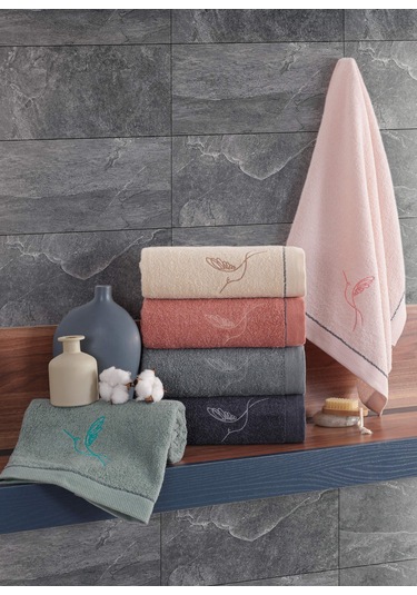 Newhome Anka Kuş 6 Lı 50x90 %100 Pamuk El Ve Yüz Havlusu 6 Renk