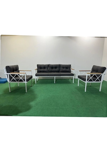 3+1+1 Beyazprofil Bahçe,balkon,teras,cafe,çay Seti,oturma Grubu,koltuk Takımı,ofis Koltuğu Antrasit