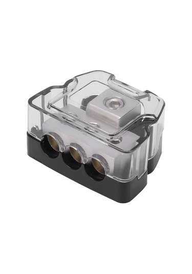 Reedark Araç Ses Sistemi Güç Dağıtıcı Blok - 0ga Giriş 3x4ga Çıkış, Çinko Alaşımlı Ve Abs Korumalı, Evrensel Uyumlu