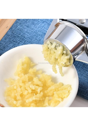 Sarımsak Ezici Ceviz Kıyıcı Çok Fonksiyonlu Alaşım Klips Manuel Zencefil Kıyıcı Pres Öğütme Aracı Mutfak Aletleri Aksesuarları Gümüş