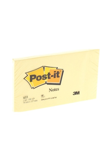Post-İt 655 Sarı  76x127 Yapışkan Not Kağıdı