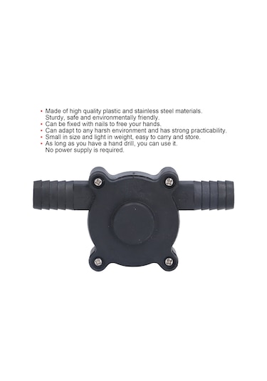 Geeroyoo El Matkap Bağlı Elektrikli Santrifüj Pompa, Su Taşıma İçin Mini Kendinden Emici, Dayanıklı Plastik Ve Paslanmaz Çelik Aksesuar