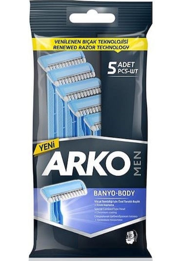 Arko Men Banyo-Body Tıraş Bıçağı 4 x 5'li
