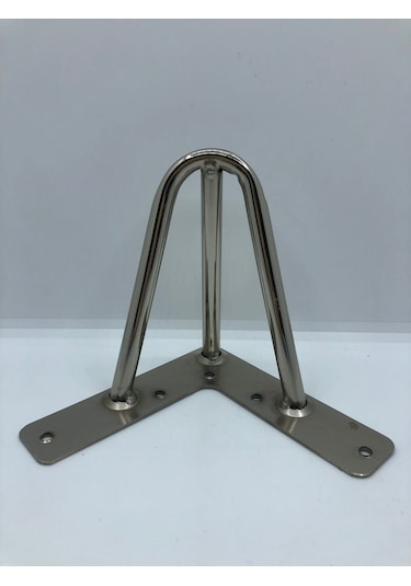 Metal,12 12 12 Cm Krom Kaplama Koltuk,dolap,baza, Ayağı 4 Adet