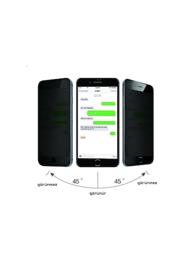 Huawei P20 Lite Privacy Hayalet Cam Ekran Koruyucu