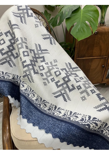 Koltuk Örtüsü Kaymaz Kilim Mavi