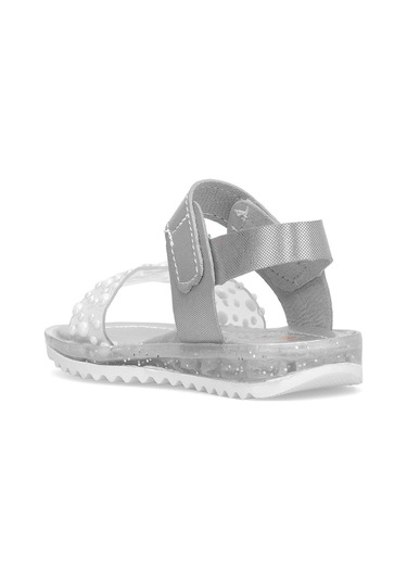Elit Şa-b-036-25y Bebe Kız Çocuk Düz Sandalet Gümüş Gümüş