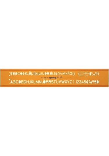 Rotring Yazı Şablonu 7 MM 306 070 Sarı