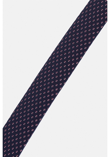 Süvari Lacivert Baskılı Kravat-33599 Lacivert