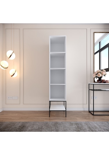 Pasific Home Martin 1 Kapaklı Gardırop Elbise Dolabı Parlak Beyaz