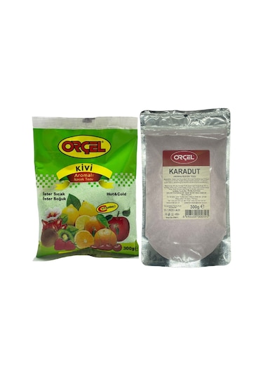 Orçel Kivi + Karadut Aromalı İçecek Tozu Oralet Çay 2 x 300 G