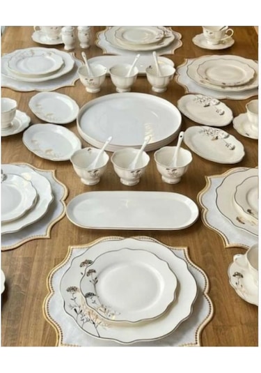 Royking In Flower 42 Parça Kahvaltı Takımı Desenli