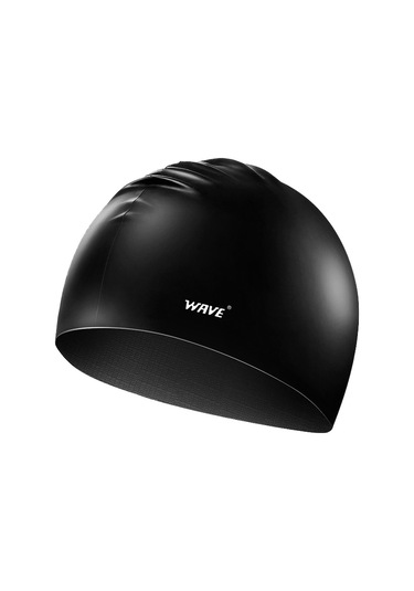 Jzcat Silikon Unisex Yüzme Şapkası Su Geçirmez Kalın Silikon Yüzme Bonesi - Siyah