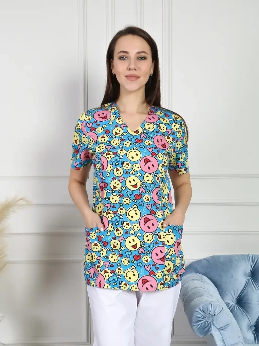 Medicina Plus Kadın Cerrahi Tıbbi Gömlek 84382589 Açık Mavi