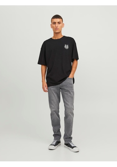 Jack Jones Glenn Model Erkek Gri Renk Kot Pantolon 12243599 Siyah