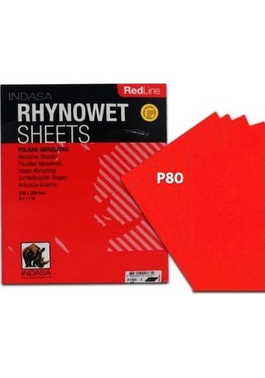 INDASA P80 SU ZIMPARASI 230X280 MM - 50 ADET (1 PAKET)